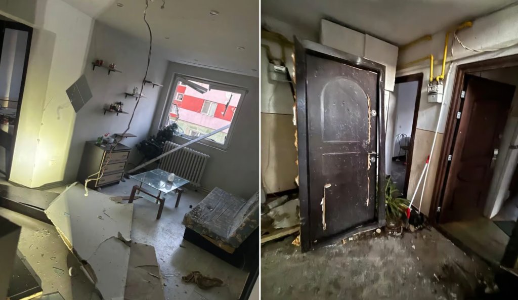 Explozie puternică într-un bloc. Zeci de persoane au fost evacuate