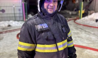 Fotografii din prima linie: Intervenție-maraton de 13 ore a pompierilor clujeni la incendiul devastator din Iclod