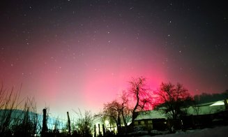 Spectacol de culori pe cerul Clujului. Aurora boreală, vizibilă în mai multe zone / Imagini superbe și din avion