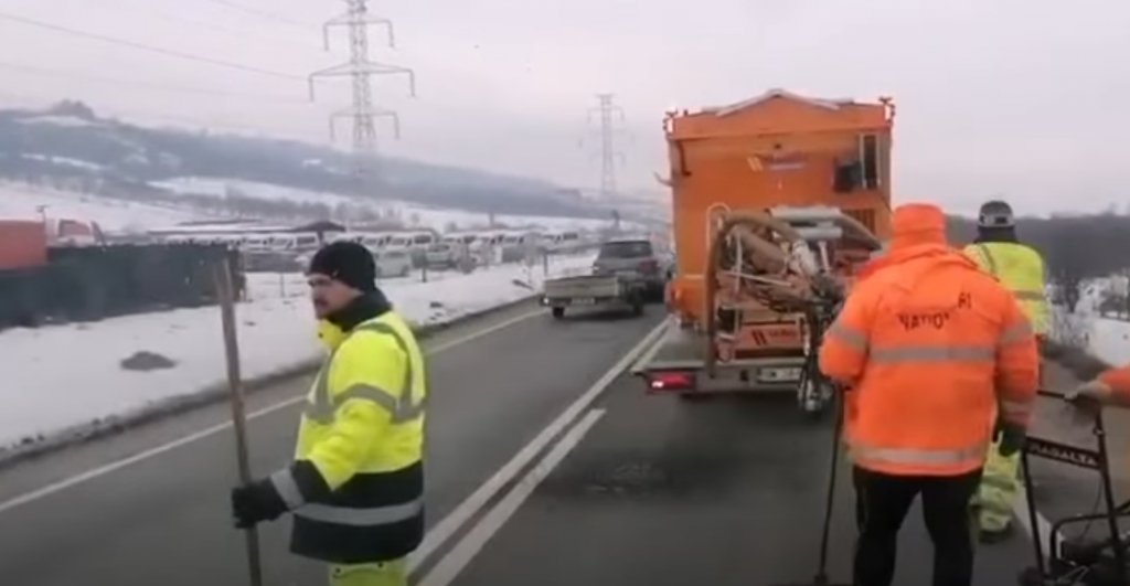 Drumuri reparate chiar și la -12°C: tehnologie nouă testată la Cluj, cu potențial de extindere la nivel național