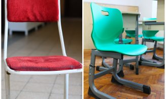 Primăria Turda clarifică controversele legate de noul mobilier școlar. „Schimbăm blaturile meselor și păstrăm scaunele ergonomice, conforme cu standar
