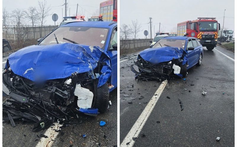Cum s-a produs accidentul la ieșire din Huedin, în urma căruia trei persoane au fost rănite. Traficul a fost deviat temporar