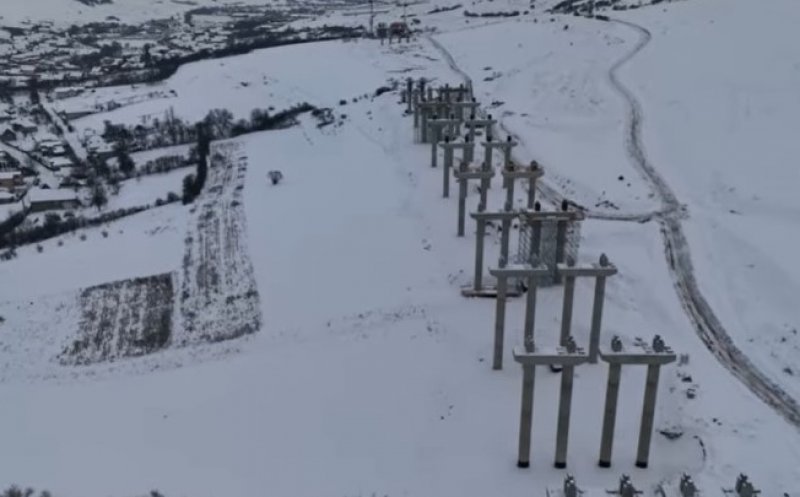 Autostrada Transilvania: IMAGINI de iarnă cu lucrările de la Viaductul Nădășelu. Cum arată șantierul în 2026