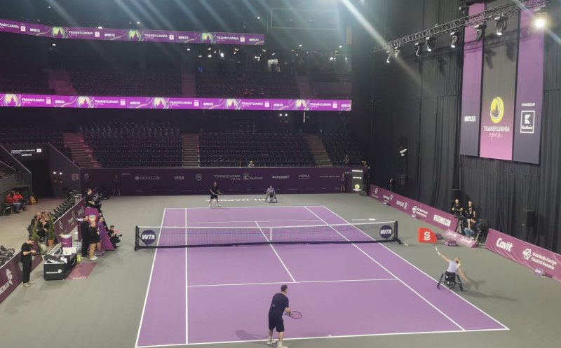 Moment special la Transylvania Open 2026. Demonstrație de tenis în scaun rulant