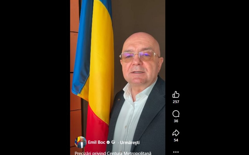 Boc, despre situația Centurii Metropolitane: ''Dacă în 10 zile nu se rezolvă disputa contractuală, luăm în calcul rezilierea contractului''