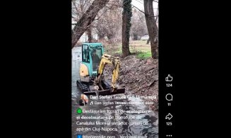 Lucrări de ecologizare și colmatare pe tronsoane ale Canalului Morii și ale altor cursuri de apă din Cluj-Napoca