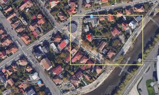 Someșul ieșit din matcă la capătul Parcului Central, 1932