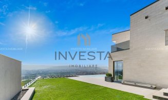 Ca la Hollywood - vilă fără vecini și fără posibilitate de construire în jur, chiar în Cluj-Napoca. Casă de oaspeți, piscine, cinema, etc.