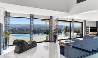 Ca la Hollywood - vilă fără vecini și fără posibilitate de construire în jur, chiar în Cluj-Napoca. Casă de oaspeți, piscine, cinema, etc.