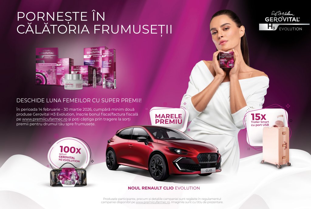 Gerovital H3 Evolution: un refresh pentru ten, cu șanse la un premiu pe măsură