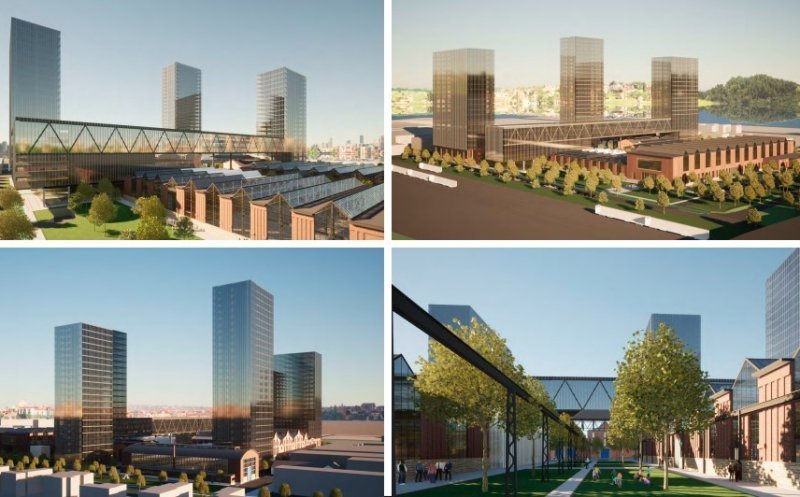 Proiectul imobiliar de pe platforma industrială Remarul 16 Februarie revine pe masa urbaniștilor. Au dispărut zgărie norii din proiect