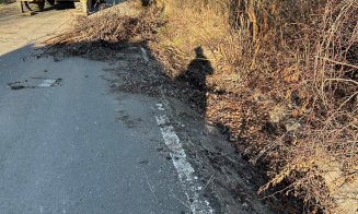 Drum din județul Cluj, reabilitat după ce a fost distrus de vijelii și ploi