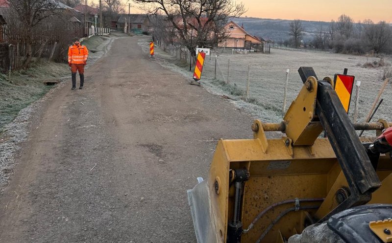 Drum din județul Cluj, reabilitat după ce a fost distrus de vijelii și ploi