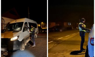 Transport ilegal depistat de polițiștii clujeni. Ce amendă a primit șoferul