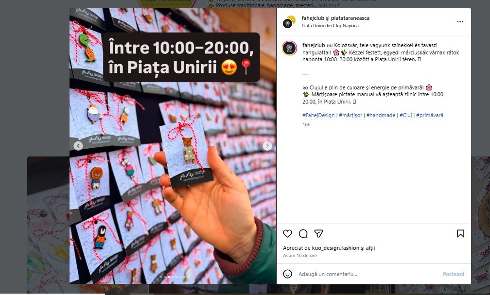 Au început târgurile de mărțișoare la Cluj-Napoca