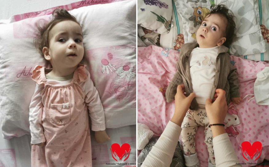 O fetiță, singurul copil din România diagnosticat cu mutație genetică rară, are nevoie de sprijin pentru a continua tratamentul