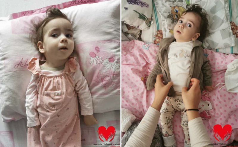O fetiță, singurul copil din România diagnosticat cu mutație genetică rară, are nevoie de sprijin pentru a continua tratamentul