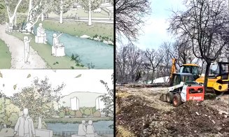 Se extinde zona verde a Clujului. Luicrări în zona Parcului Rozelor / Garajele și construcțiile provizorii existente sunt eliminate