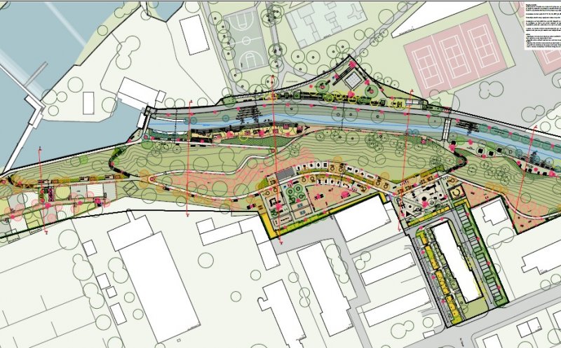 Un nou parc este în curs de amenajare pe tronsonul cuprins între Someș și strada Plopilor