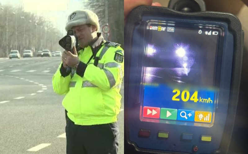 A "rupt" radarul pe A3 cu 204 km/h. Ce au descoperit polițiștii după ce l-au tras pe dreapta e și mai grav