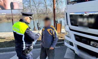 Polițiștii clujeni nu duc lipsă de ”clienți” în trafic: Vizați sunt și transportatorii de lemn / Amenzi de 52.000 de lei