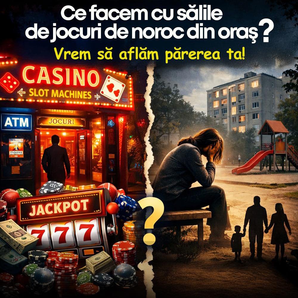 Interzicerea jocurilor de noroc, în dezbatere la Turda: autoritățile cer opinia cetățenilor