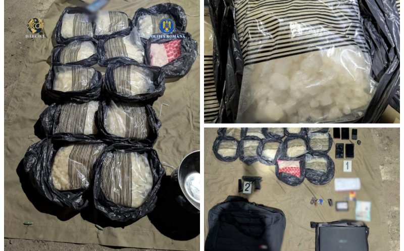 Captură spectaculoasă: polițiștii clujeni au prins un traficant cu 12 kilograme de „cristal” aduse din Belgia