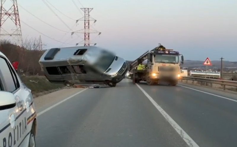Cum s-a produs accidentul GRAV de pe centura Apahida între un microbuz și o autobasculantă în care au fost implicate 11 persoane