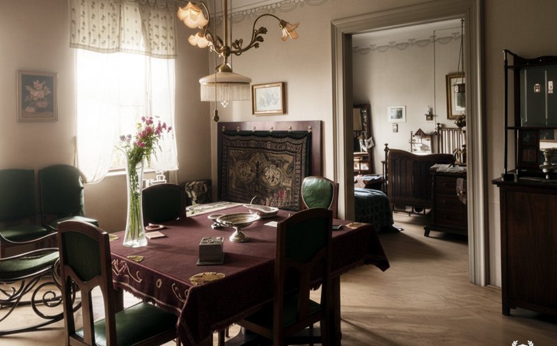 Interior de locuință din Cluj în perioada interbelică