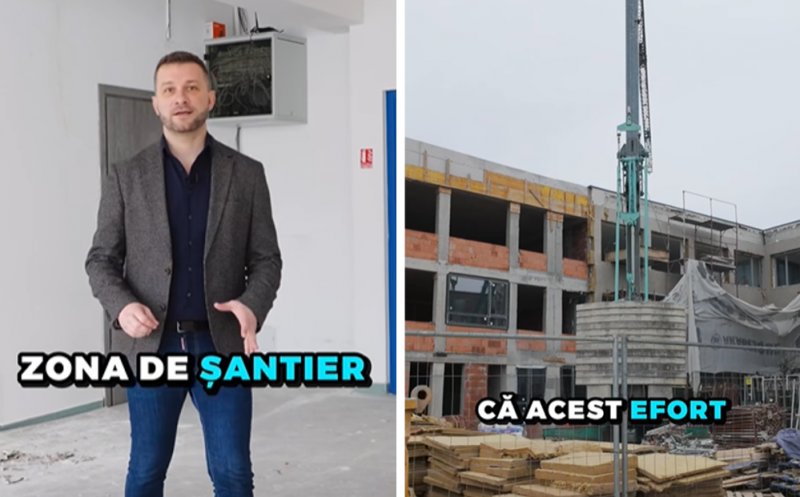 Primarul Bogdan Pivariu, pe șantierul Liceului „Dumitru Tăuțan”: „Educația rămâne cea mai importantă investiție într-o comunitate”