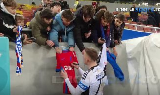 Cine este jucătorul de la ”U” Cluj care a semnat tricouri și fulare cu FCSB, după ”instrucția” Șepcilor Roșii cu campioana de pe Arena Națională