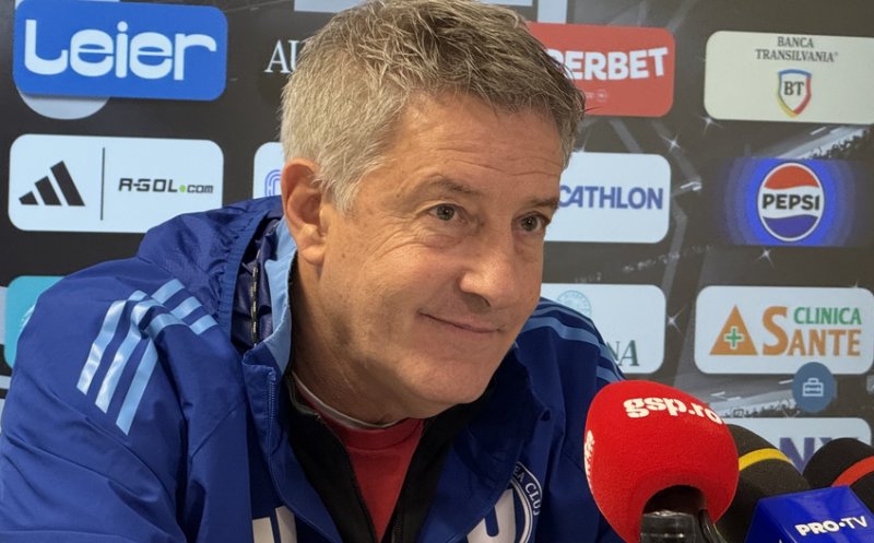 ”U” Cluj, 6 victorii și 18 goluri fără Bergodi. Italianul revine pe bancă tot la un derby cu CFR Cluj