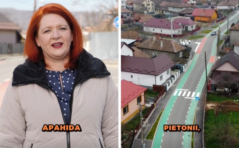 Sistem de benzi de circulație partajate, în premieră națională la Apahida. Primărița a explicat cum va funcționa
