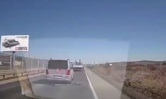 Scene incredibile pe centura Apahida–Vâlcele: un șofer își pierde toba de esapament chiar după o depășire. "Când te crezi zmeu, dar intervine karma”