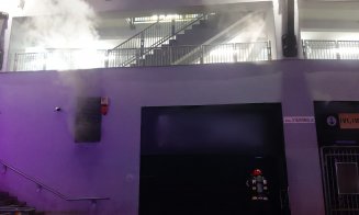 INCENDIU în incinta stadionului Cluj Arena