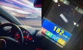 Șofer prins cu 182 km/h în Cluj-Napoca. Polițiștii l-au lăsat pieton, dar să vezi ce amendă record a primit