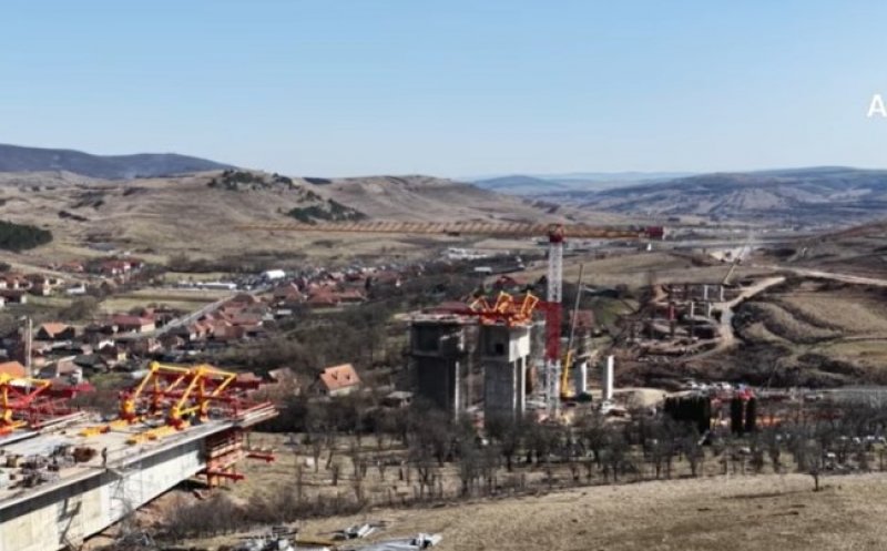 Cum arată lucrările la viaductele de la Nădășelu și Topa Mică de pe Autostrada Transilvania. „Nu-mi închipuiam să fie un asemenea progres”