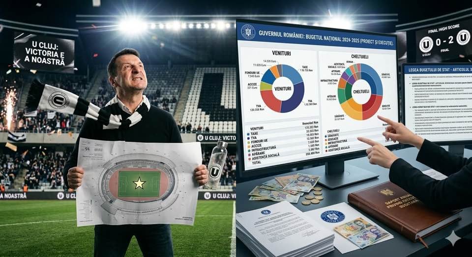 Prezentul și demitizarea! Fotbal, bugete și reformă / "U" Cluj, mentalitate de învingător pe un buget multianual restrâns