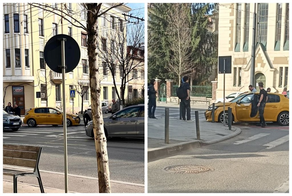 Accident pe strada Horea din Cluj. La un pas să se repete tragedia în care o tânără însărcinată a murit strivită pe trotuar