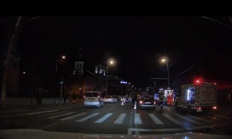 Accident grav în Cluj-Napoca. Auto vs. moto