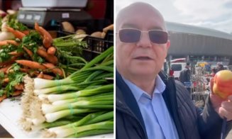 Ce și-a cumpărat Boc din piața volantă de lângă Cluj Arena: "Hai să mâncăm niște produse mai sănătoase!"