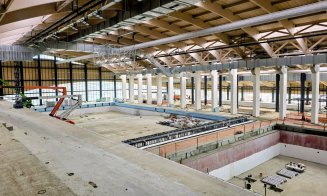 IMAGINI noi de pe șantierul Bazinului Olimpic din Borhanci: lucrările au trecut de 75%