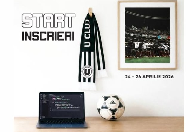 E momentul să intri în joc! S-au deschis înscrierile pentru „U” Hack 2026: UTCN și FC Universitatea Cluj aduc tehnologia pe teren