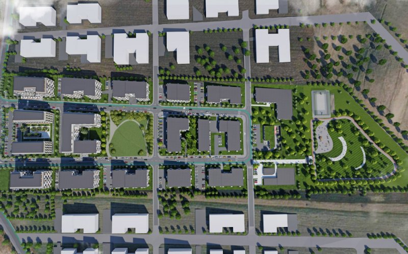 Ansamblul de aproape 100 mil. EURO, situat la doi pași de Cluj-Napoca, nu se face deocamdată. Se propun peste 1.100 de apartamente