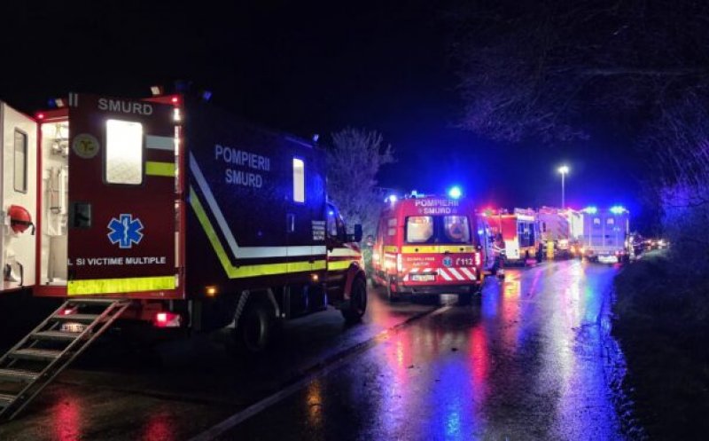 Accident grav pe DJ 150, în județul Cluj! Șapte răniți după o coliziune frontală între două autoturisme