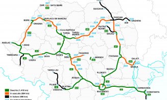Autostrada Transilvania: aproape de final pe mai multe secțiuni. STADIUL fiecărui tronson + HARTA marilor șosele din România