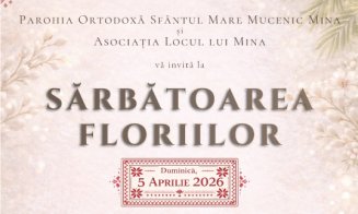 Floriile aduc tradiția și bucuria la Cluj: Liturghie, pricesne și târg caritabil la Biserica "Sfântul Mina"
