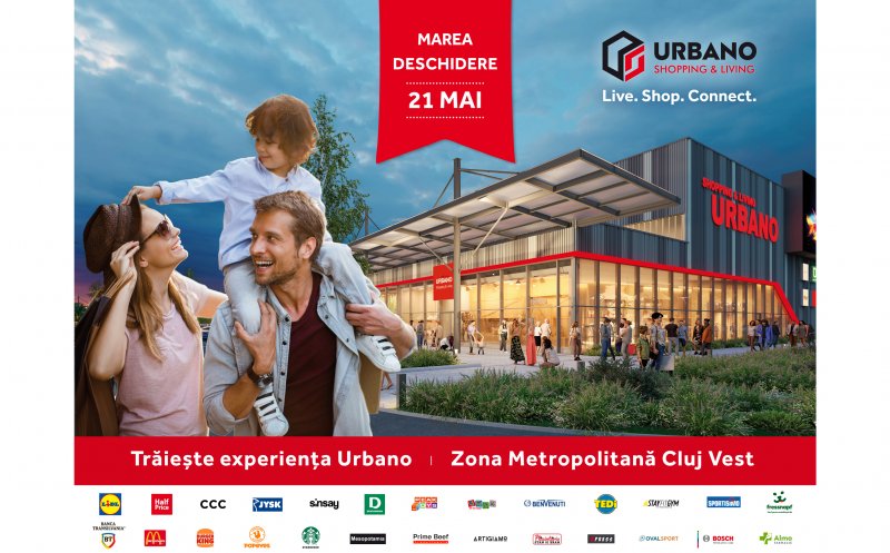 URBANO Shopping & Living își deschide porțile pe 21 mai 2026