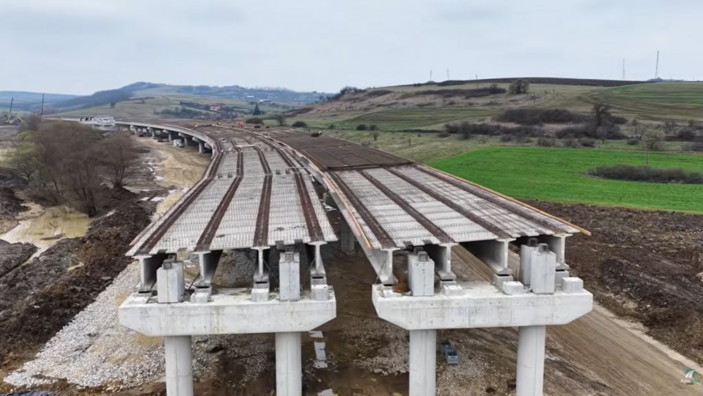 IMAGINI spectaculoase de pe A3: Özaltin a prins avânt pe Nădășelu-Topa Mică. Viaductele cresc văzând cu ochii