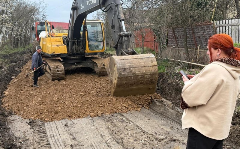 Primărița din Apahida, pe șantierul drumurilor din Pata: „Continuăm să lucrăm, pas cu pas, pentru o comună modernă și bine conectată”